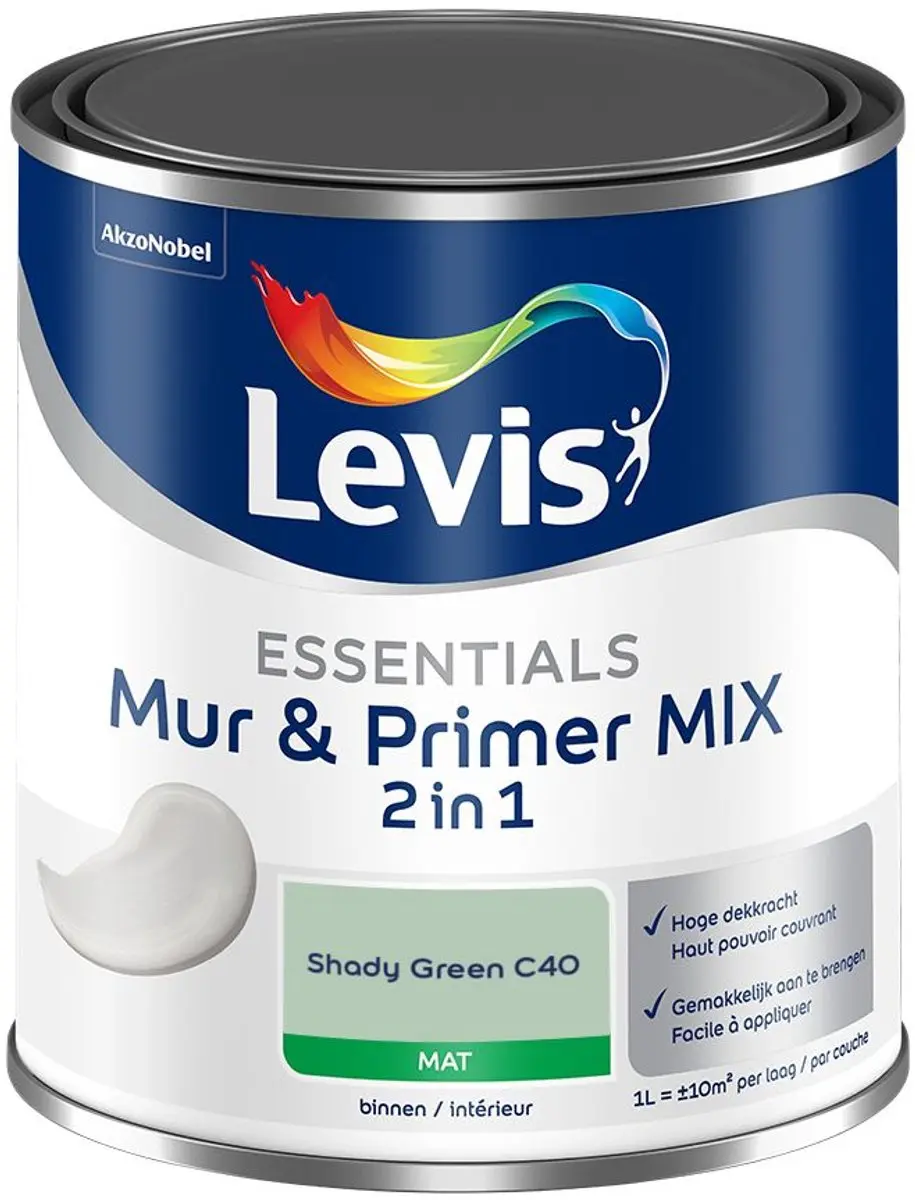 Levi's Essentials Mur & Primer Mix Shady Green C40 Mengverf 1L