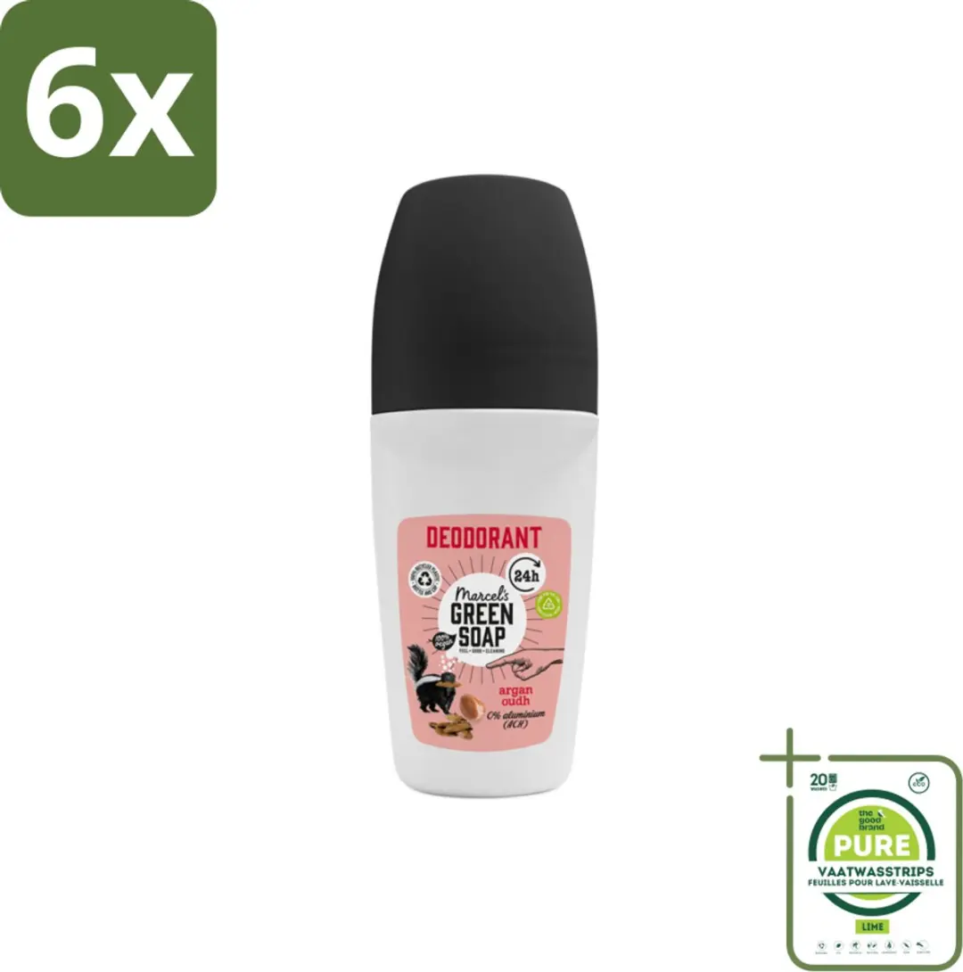 Marcel's Green Soap Deodorant Roller Argan & Oudh 50ml