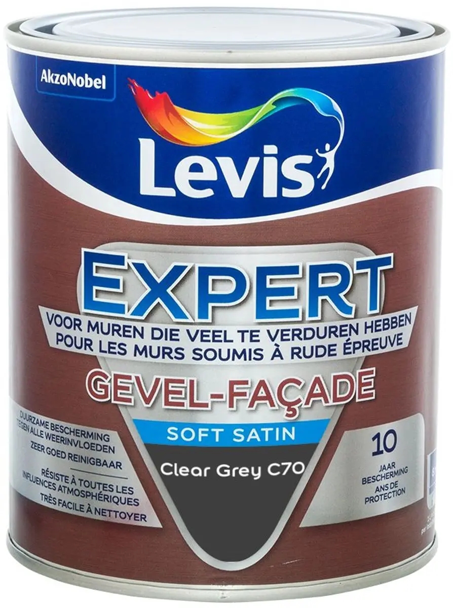 Levi's Expert Gevel Mix Clear Grey C70 Mengverf 1L