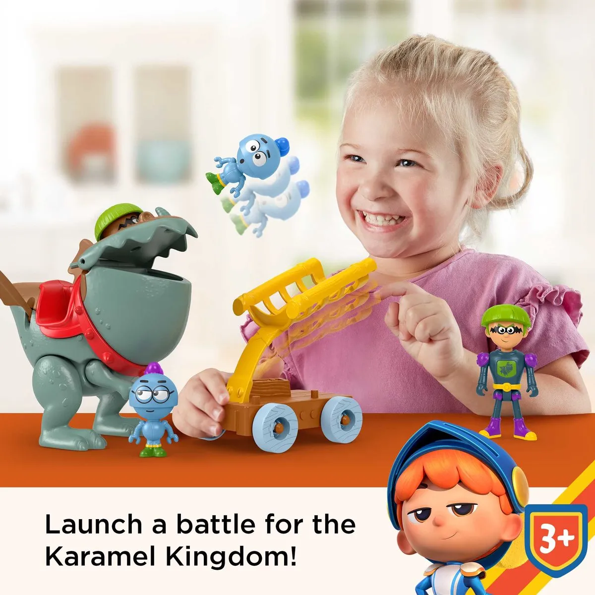Fisher-Price Gus the Itsy Bitsy Knight Katapult Draak - Meerkleurig - afbeelding 5 van 6