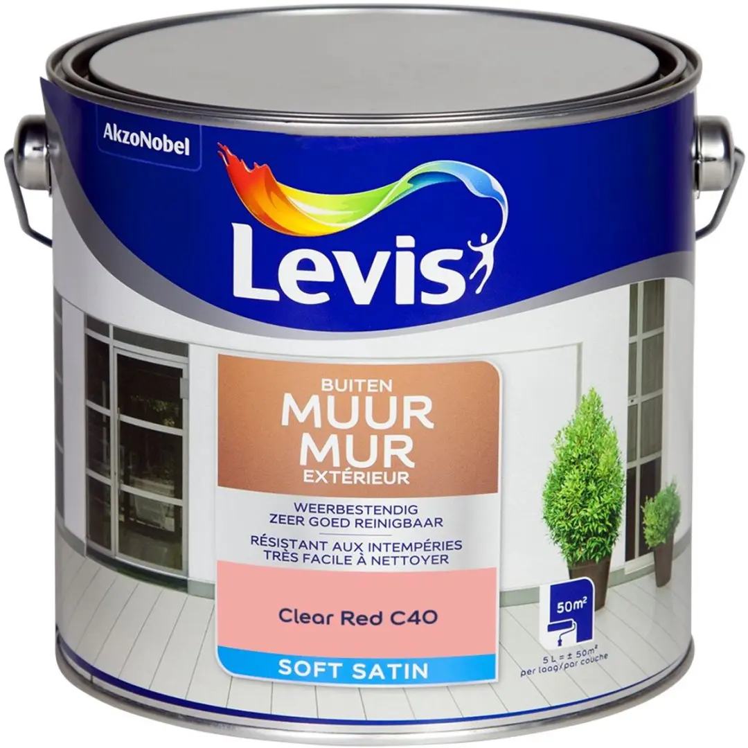 Levi's Muur Buiten Mix Mengverf Clear Red C40