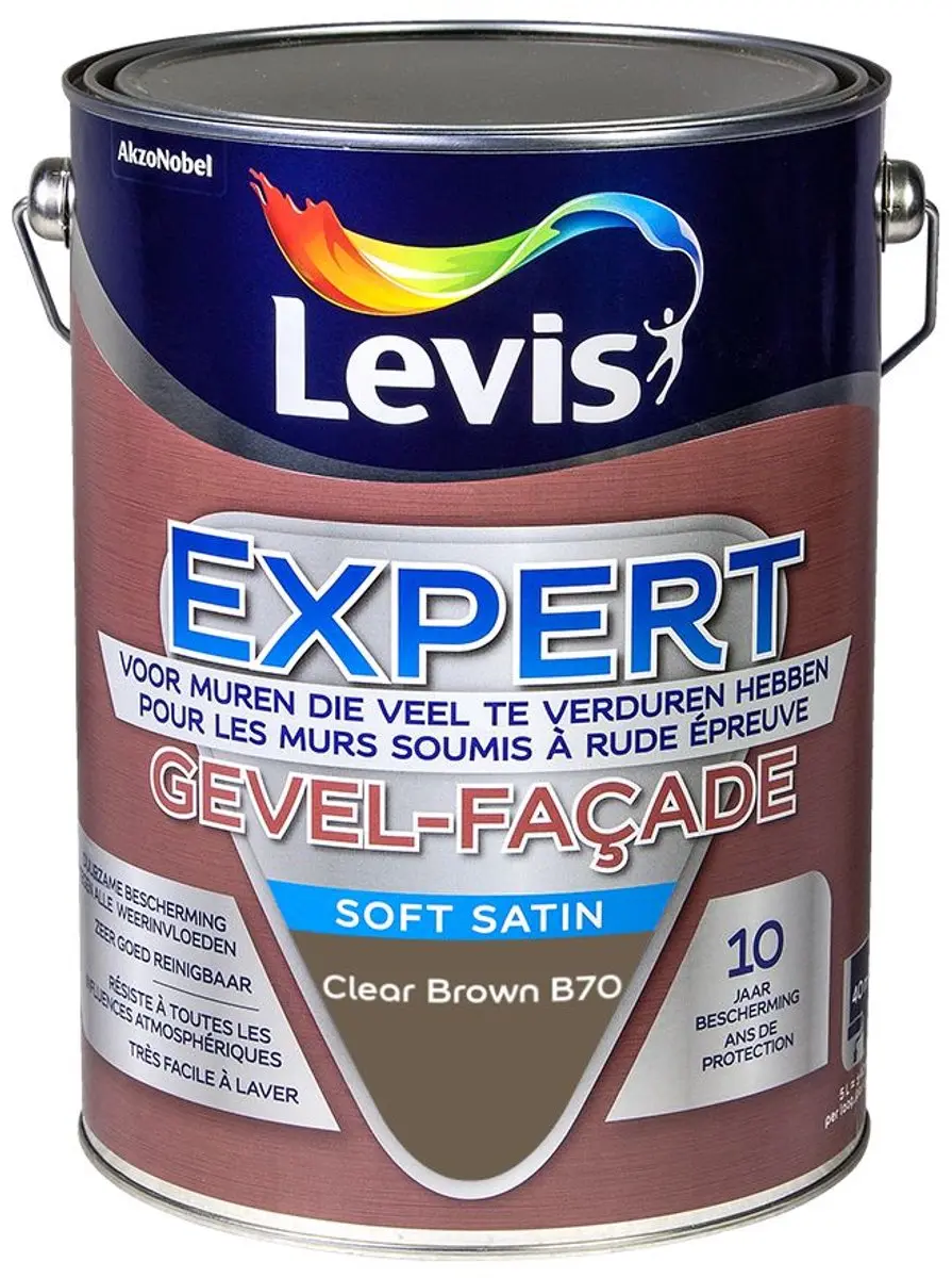 Levi's Expert Gevel Mix Clear Brown B70 Mengverf 5L