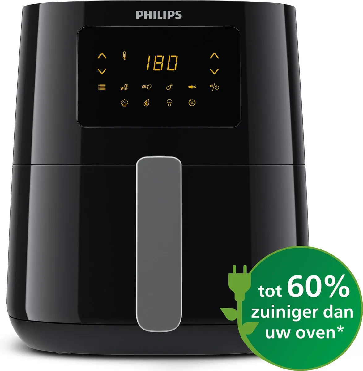Philips Airfryer Essential HD9252/70 4L - 1400W - Lichtgrijs