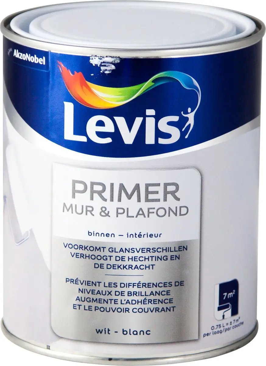 Levi's Primer Mur & Plafond Wit 0,75L