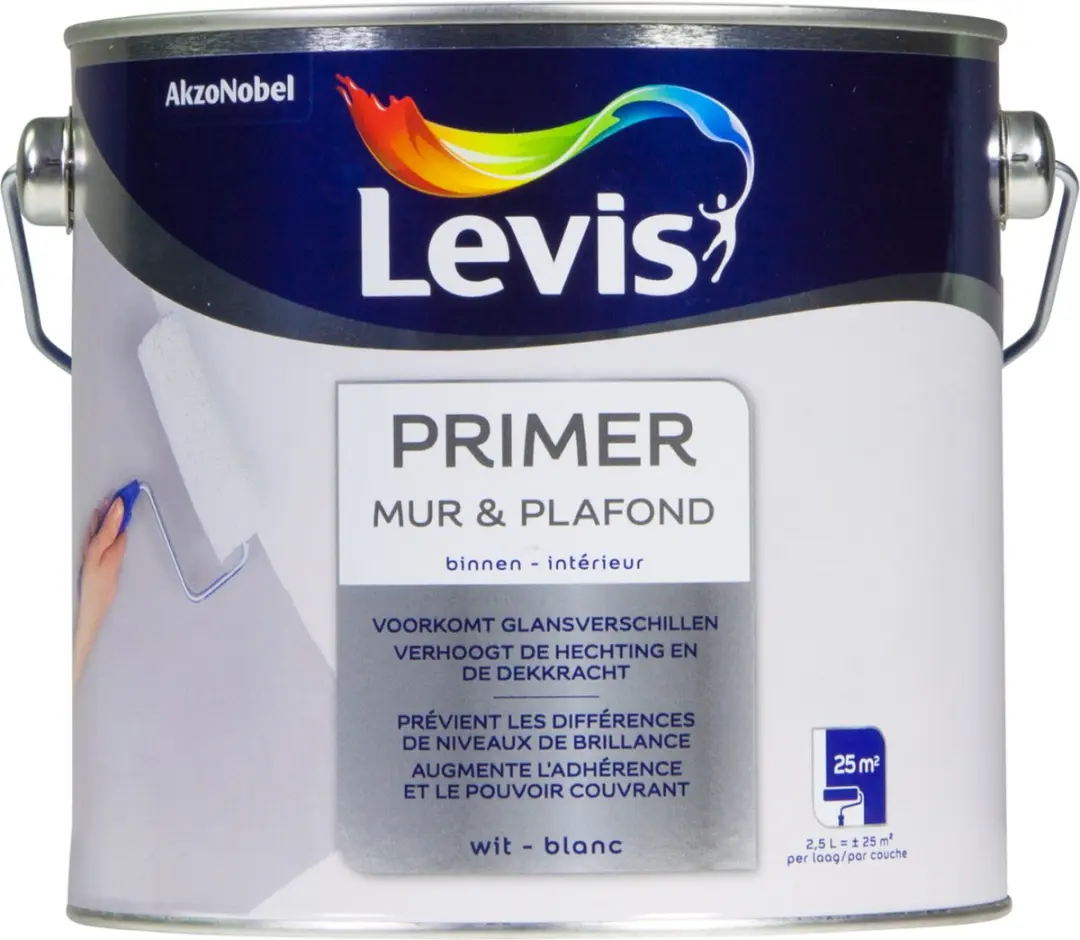 Levi's Primer Mur & Plafond Wit 0,75L