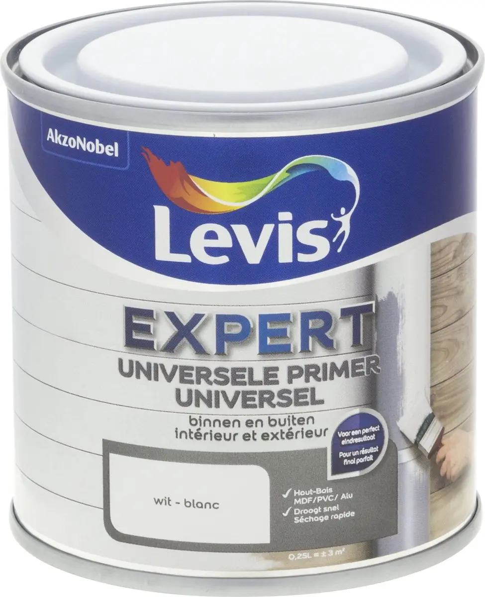 Levi's Expert Universele Primer Binnen & Buiten Wit 0,25L