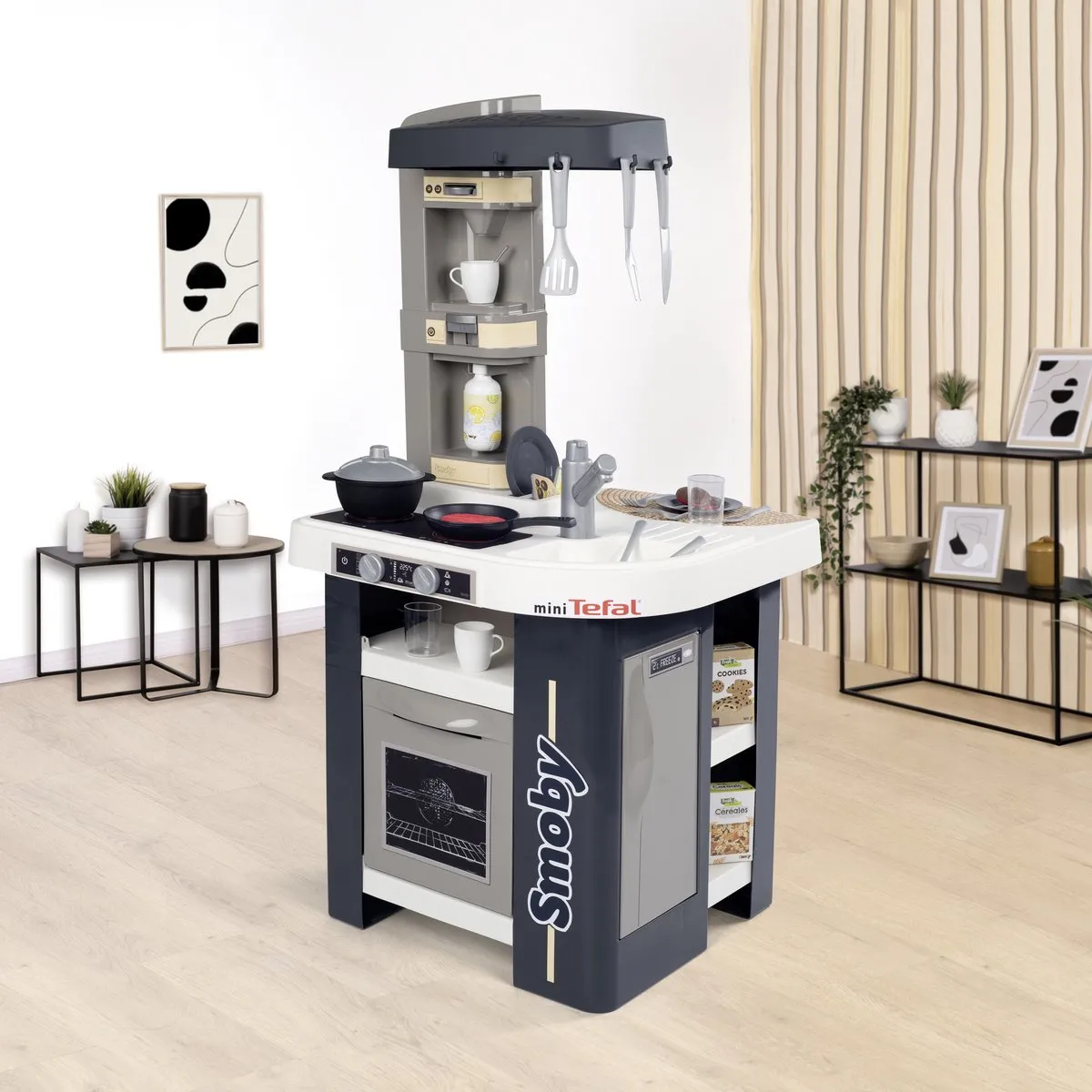 Smoby Studio Keuken Tefal - Grijs/Wit