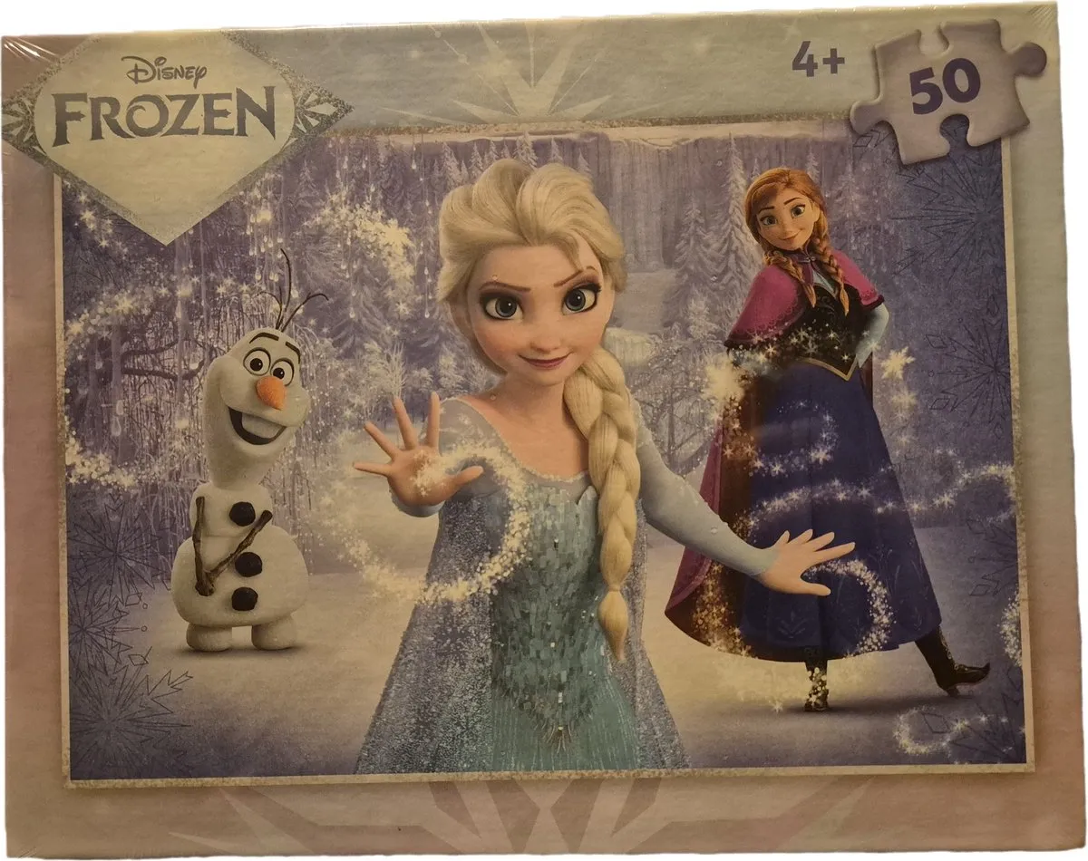 Clementoni Disney Frozen Elsa & Olaf Legpuzzel 50 Stuks - 30x20cm