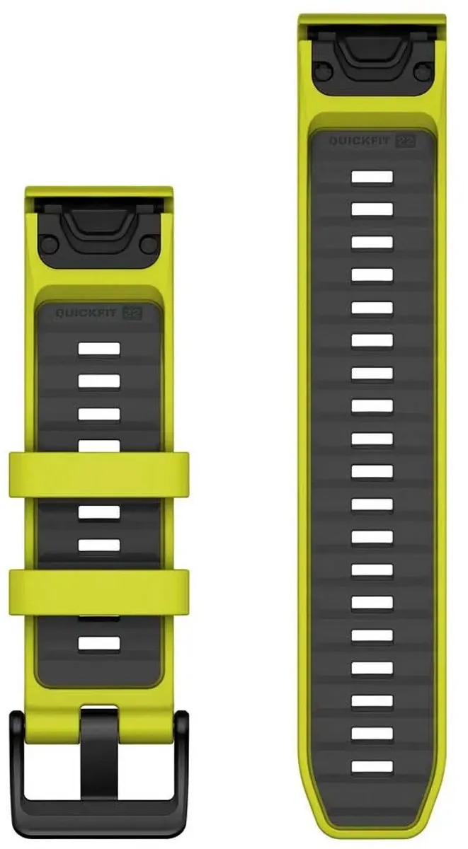 Garmin Quickfit 22 Silicone Riem - 010-13392-08 Geel - afbeelding 2 van 4