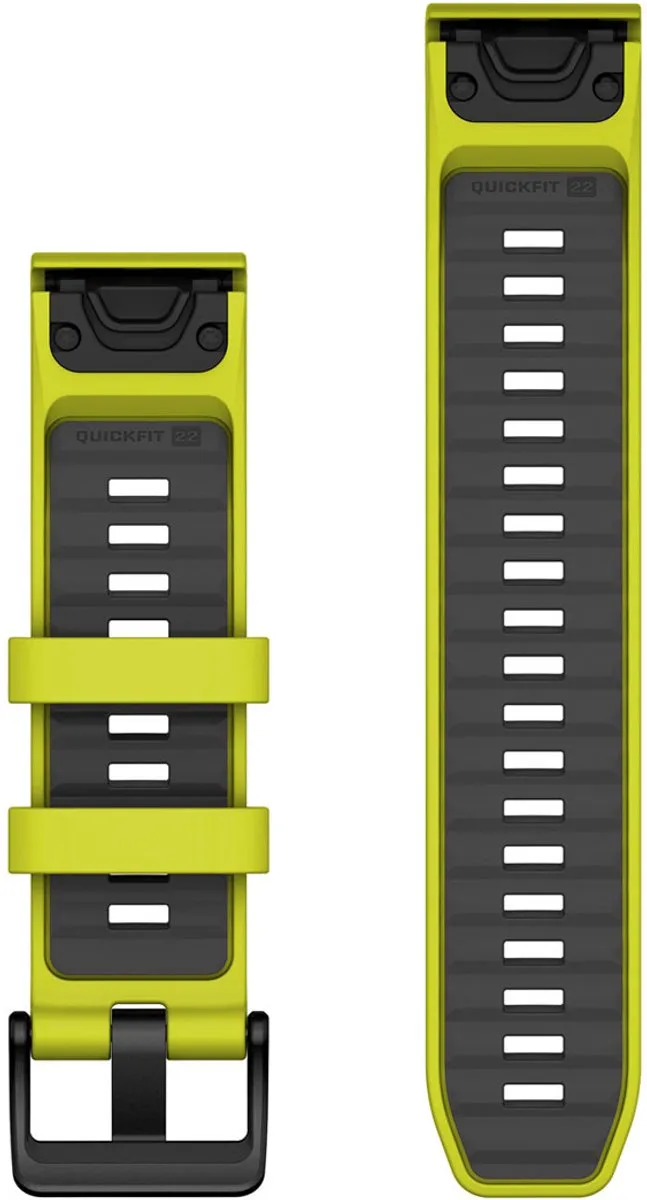 Garmin Quickfit 22 Silicone Riem - 010-13392-08 Geel - afbeelding 3 van 4