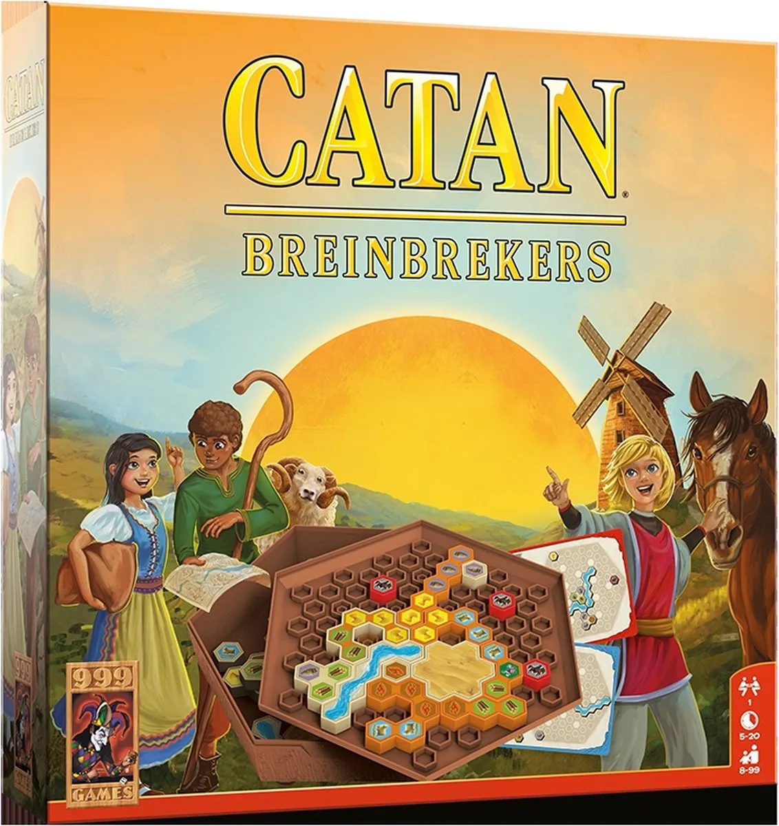999 Games Catan Breinbrekers Bordspel - 1 Speler