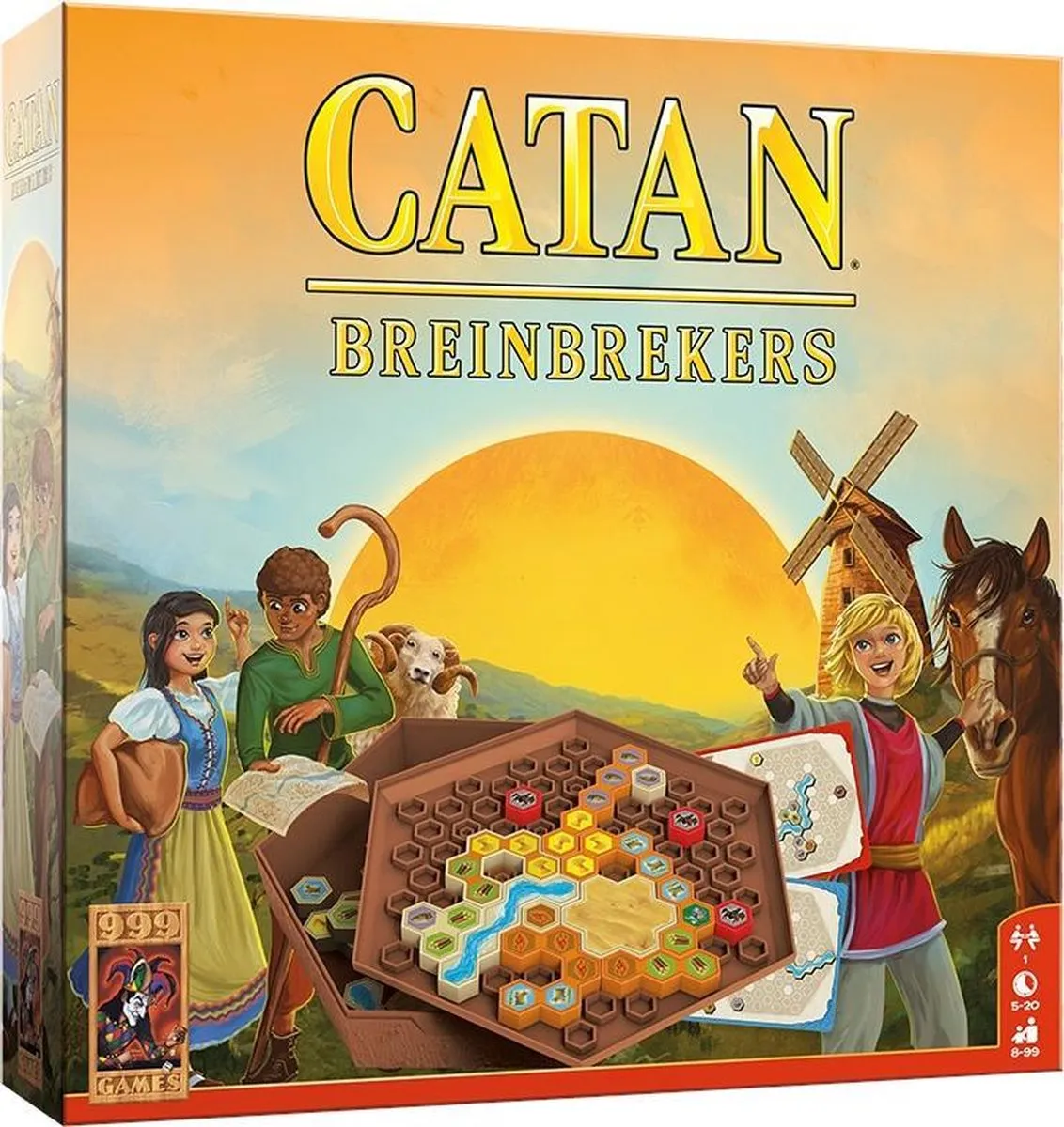 999 Games Catan Breinbrekers Bordspel - 1 Speler