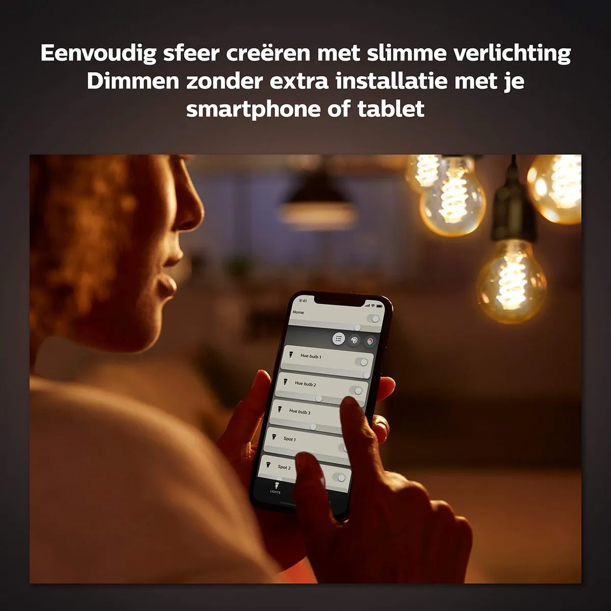Philips Hue Starterpakket E27 - 2x Filament A60 7W Warmwit - Bridge Inclusief - Goud
