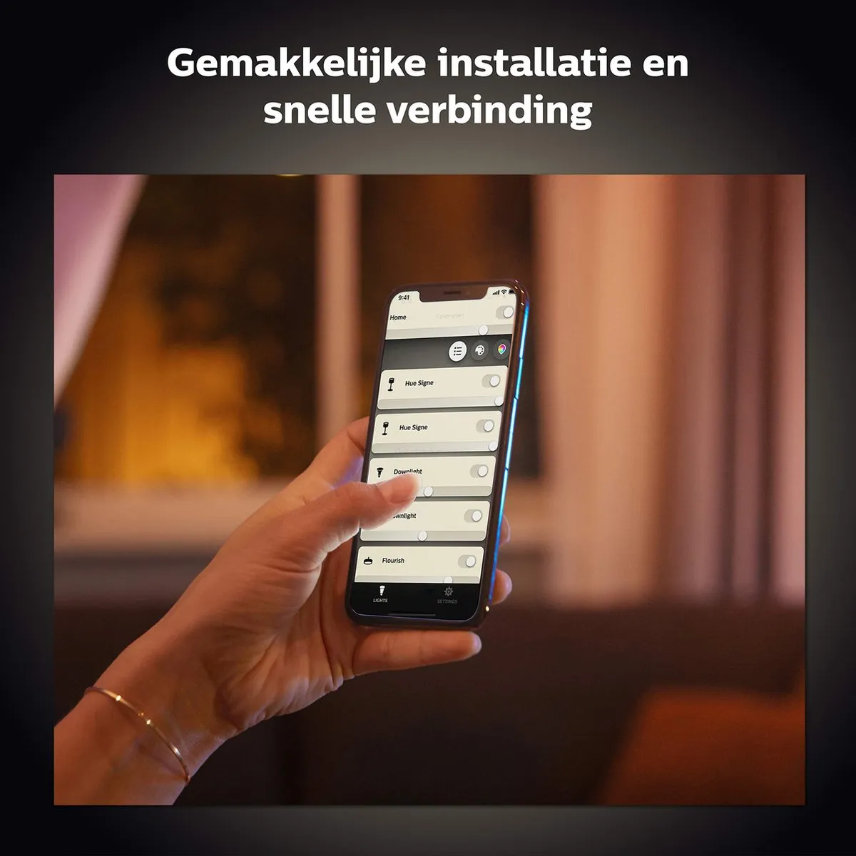 Philips Hue Starterpakket E27 - 2x Filament A60 7W Warmwit - Bridge Inclusief - Goud - afbeelding 6 van 6