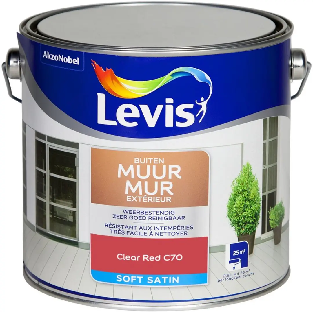 Levi's Muur Buiten Mix Mengverf Clear Red C70 2,5L