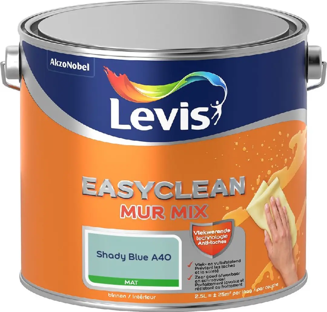 Levi's Easyclean Mur Mat Mix Shady Blue 2,5L