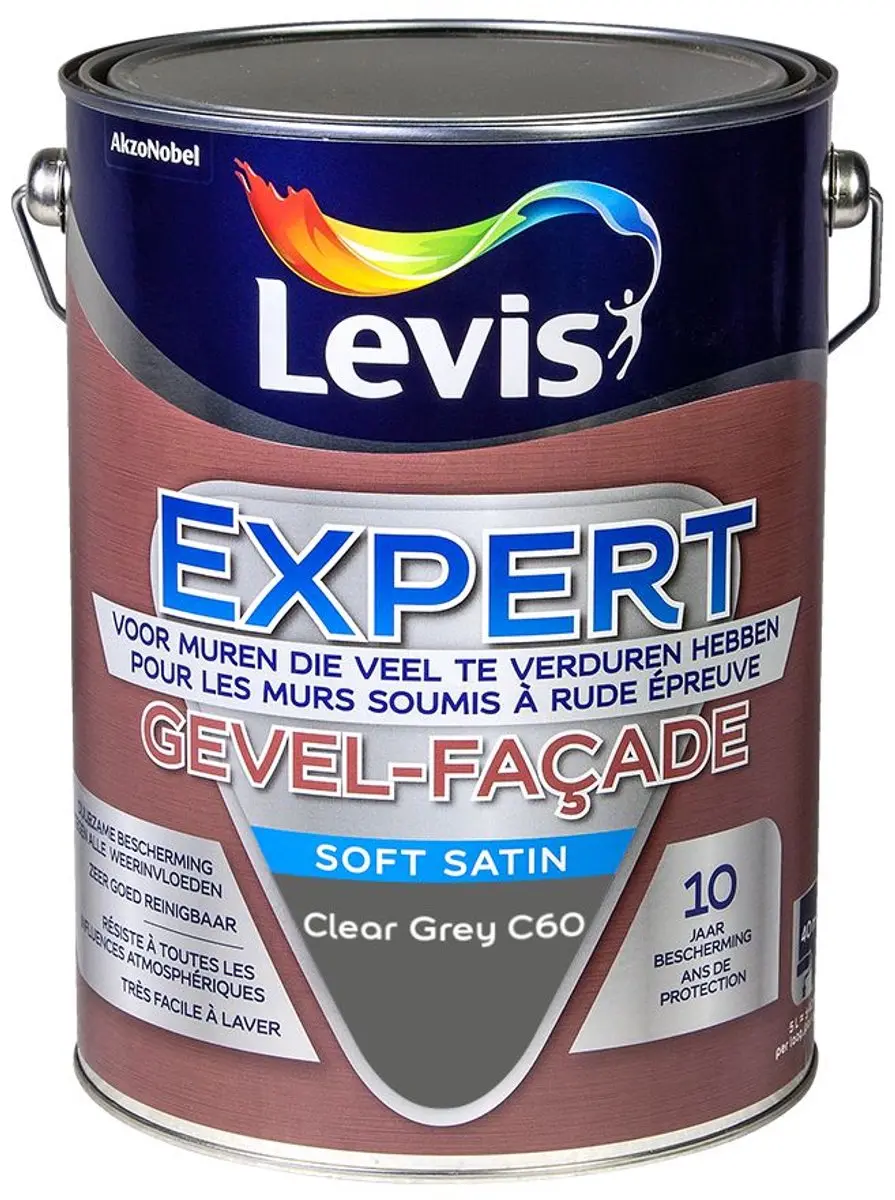 Levi's Expert Gevel Mix Clear Grey C60 Mengverf 5L
