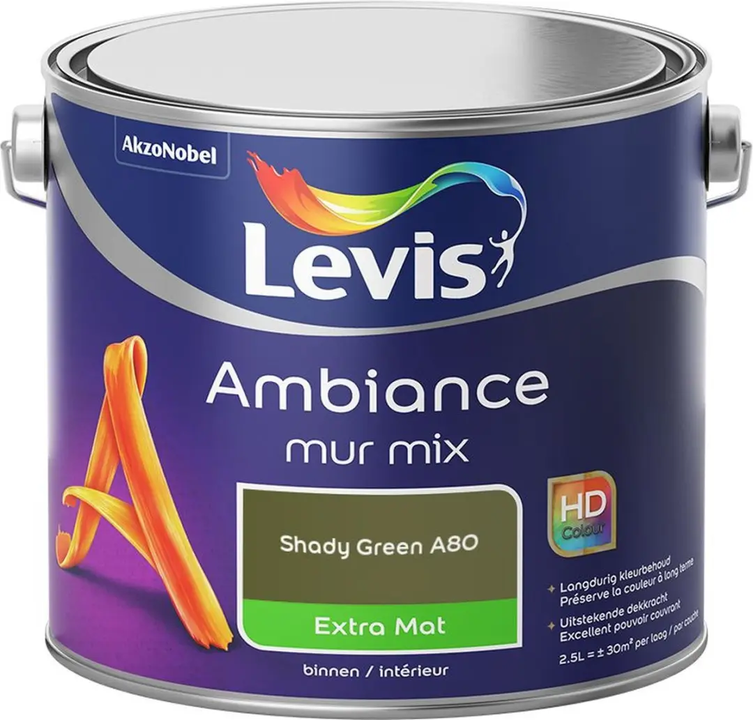 Levi's Ambiance Mur Extra Mat Mix Shady Green A80
