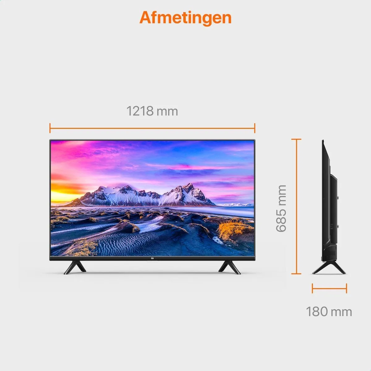 Xiaomi Mi P1 55 inch 4K LED TV - Zwart