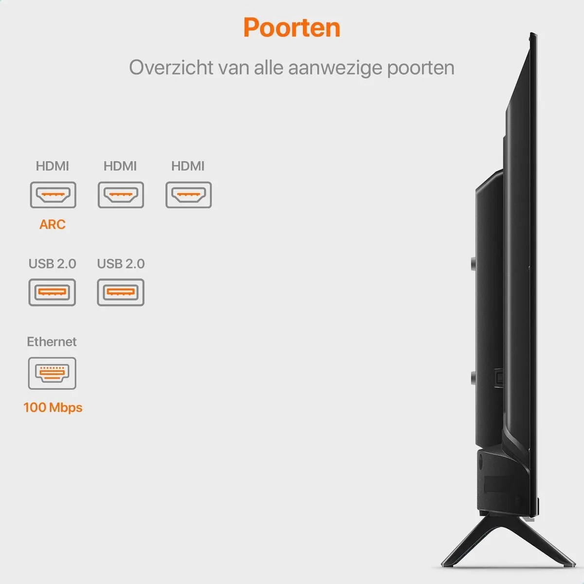 Xiaomi Mi P1 55 inch 4K LED TV - Zwart