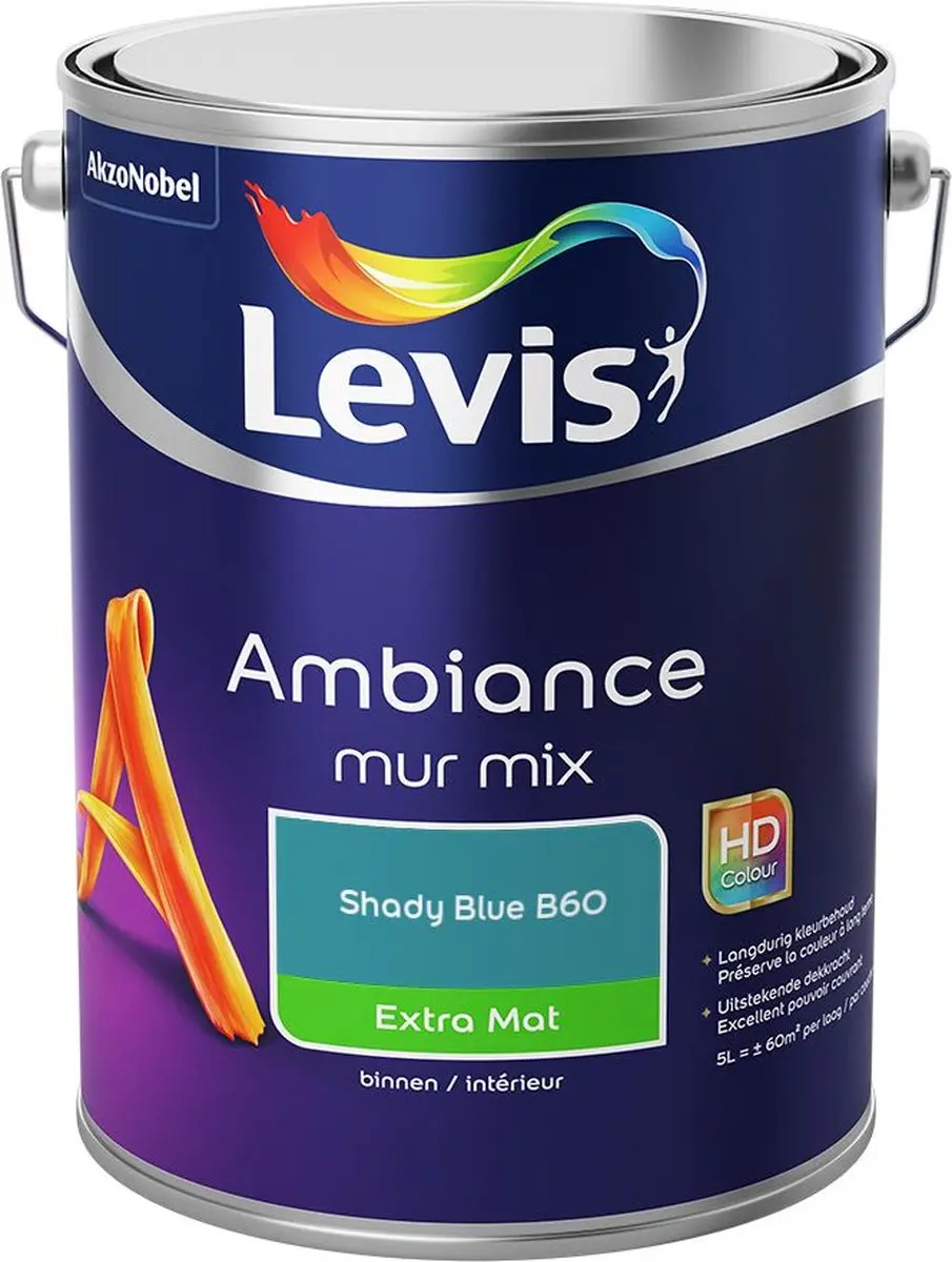 Levi's Ambiance Mur Extra Mat Mix Shady Blue B60