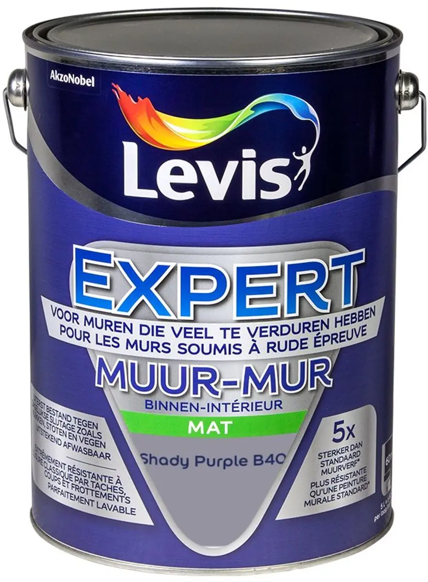 Levi's Expert Muur Binnen Mix Shady Purple B40 Mengverf 5L