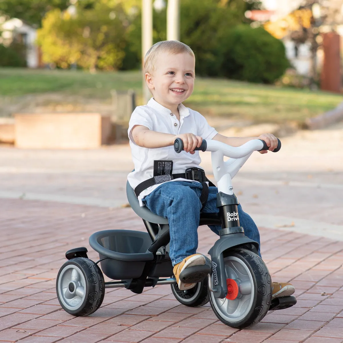 Smoby Baby Driver Driewieler 3-in-1 7600741503 - Zwart/Grijs
