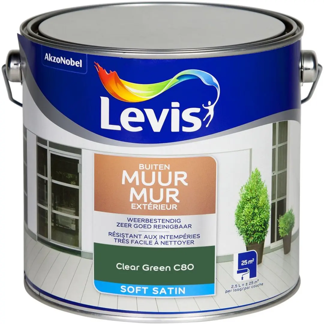Levi's Muur Buiten Mix Clear Green C80 Mengverf 2,5L