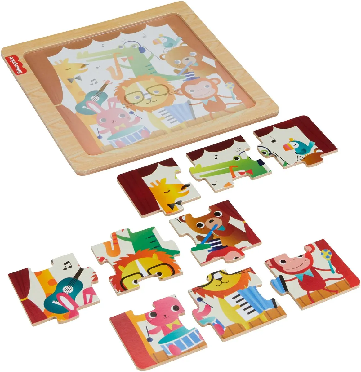 Fisher-Price Houten Legpuzzel HXV15 - Verschillende kleuren - afbeelding 2 van 6