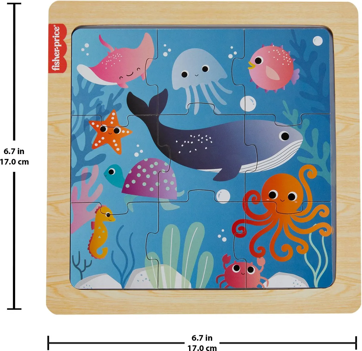 Fisher-Price Houten Legpuzzel HXV15 - Verschillende kleuren - afbeelding 6 van 6