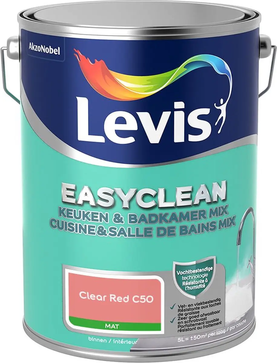 Levi's Easyclean Mengverf Clear Red C50