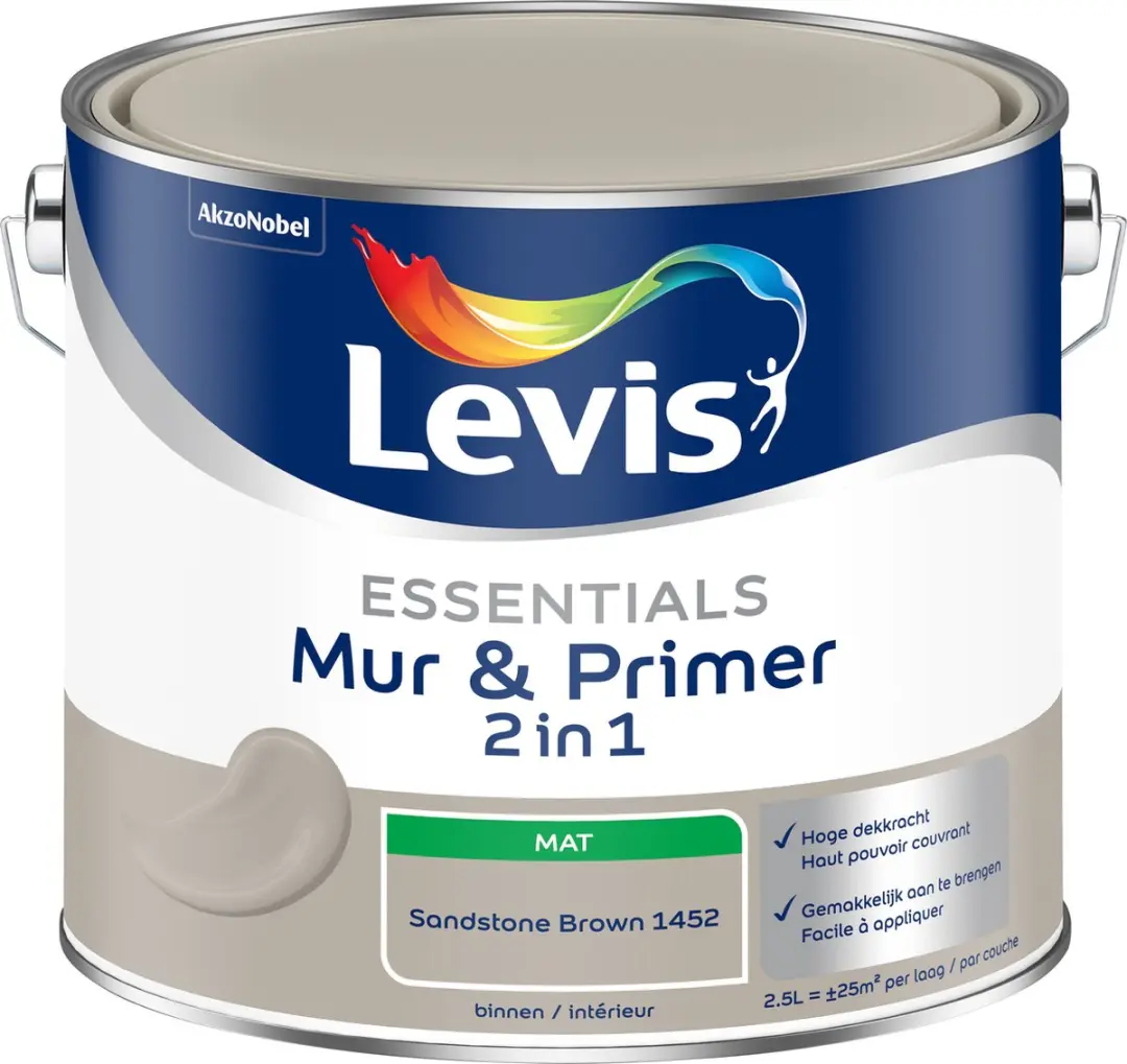 Levi's Essentials Mur & Primer Sandstone Brown 2,5L