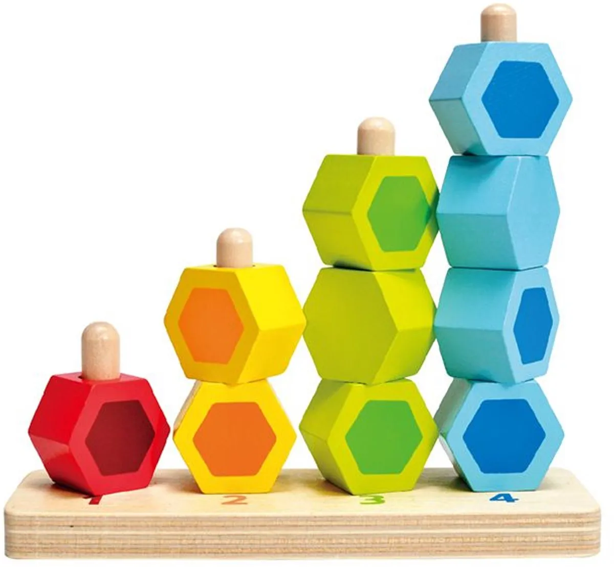 Hape Counting Beads - 11 Stuks Multicolor - afbeelding 2 van 4