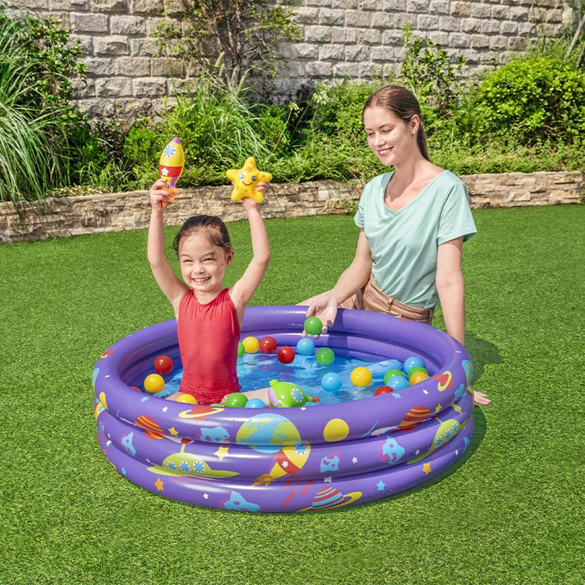Bestway Ballenbad 52466 - 102cm Multicolor - afbeelding 4 van 6