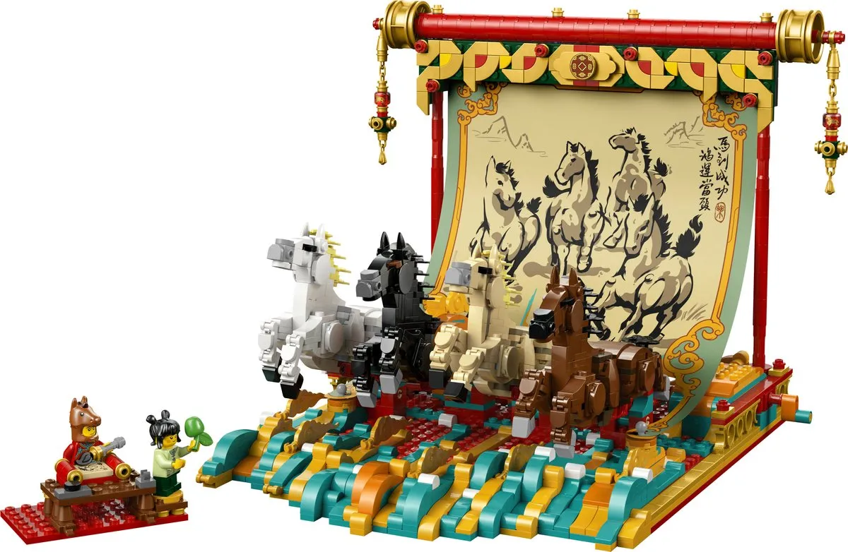 LEGO Chinees Nieuwjaar 80119 Display Galopperende Paarden - 1650 Stukken