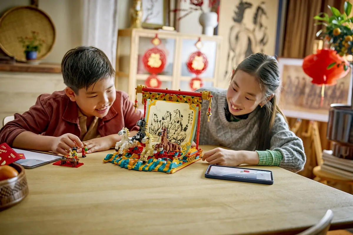 LEGO Chinees Nieuwjaar 80119 Display Galopperende Paarden - 1650 Stukken - afbeelding 6 van 6