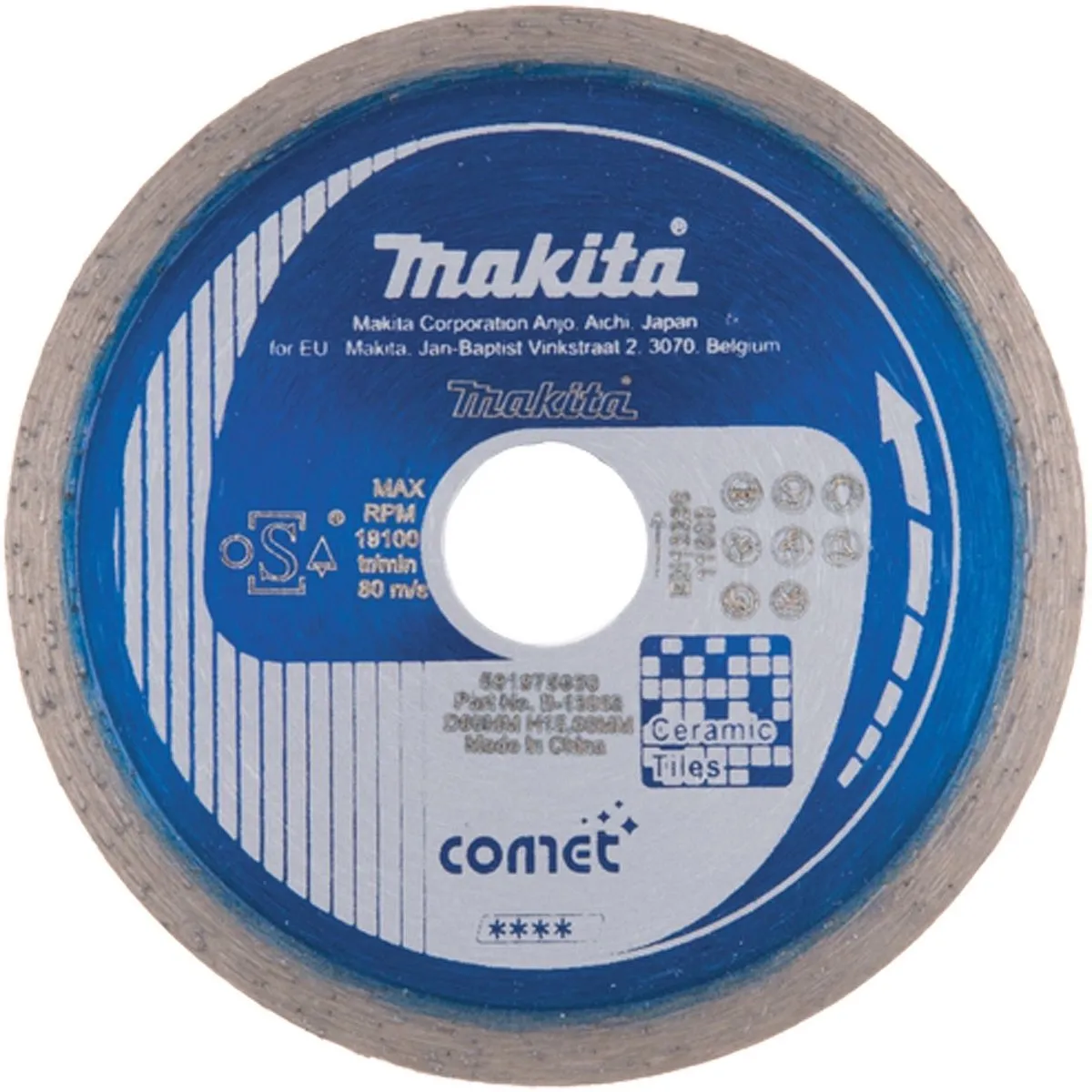 Makita B-13063 Diamanten Doorslijpschijf 80mm