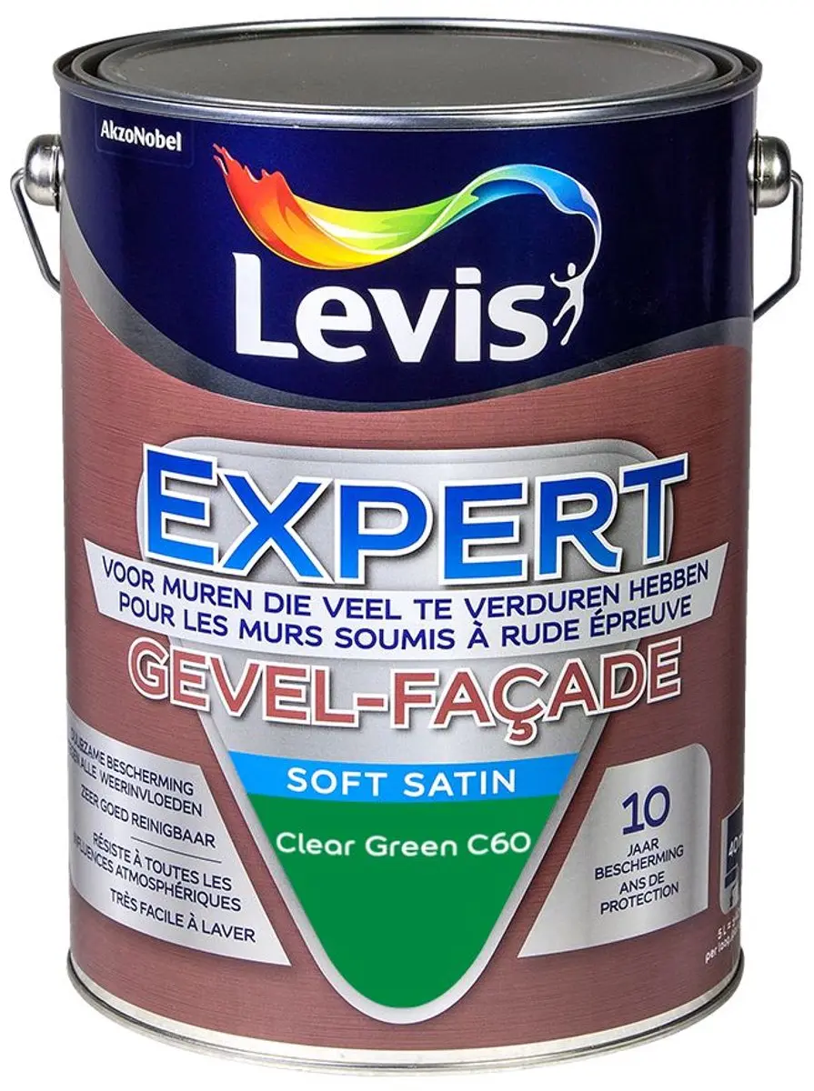 Levi's Expert Gevel Mix Clear Green C60 Mengverf 5L