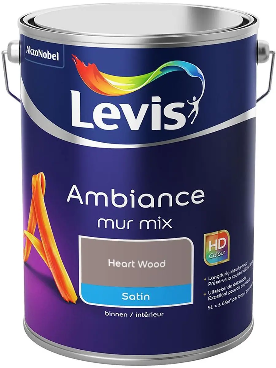Levi's Ambiance Mur Satin Mix Heart Wood Mengverf 5L