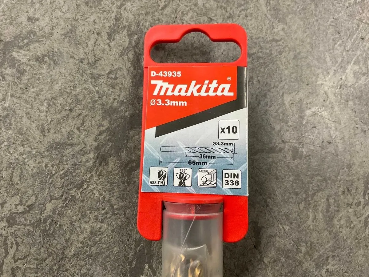 Makita Metaalboor D-43935 - 10 Stuks - ø3,3x65mm