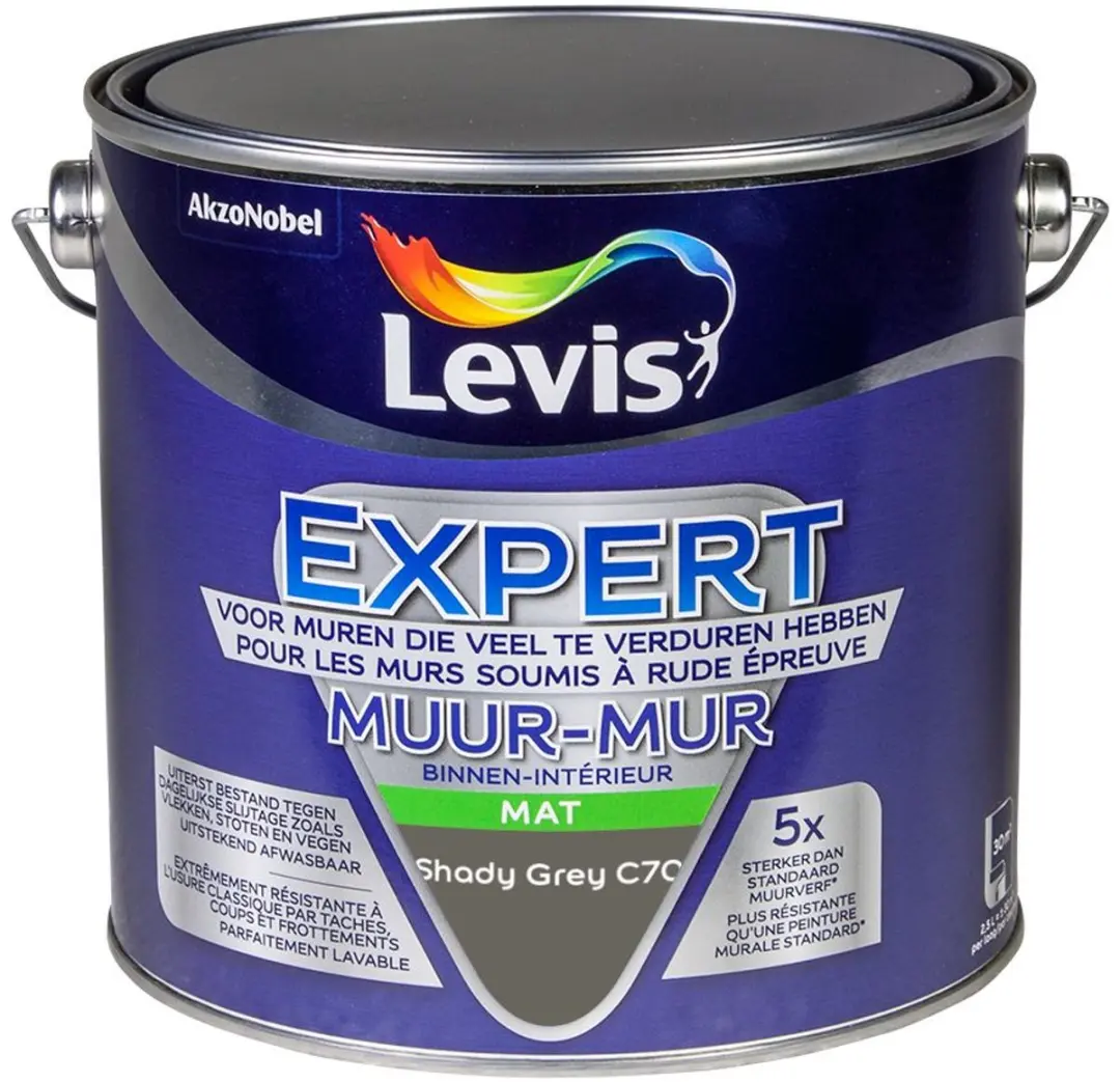 Levi's Expert Muur Binnen Mix Shady Grey C70 Mengverf 2,5L