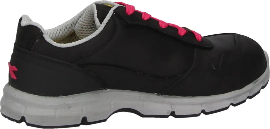 Diadora Run Low S3 SRC ESD Zwart/Fuchsia Rood - Maat 36