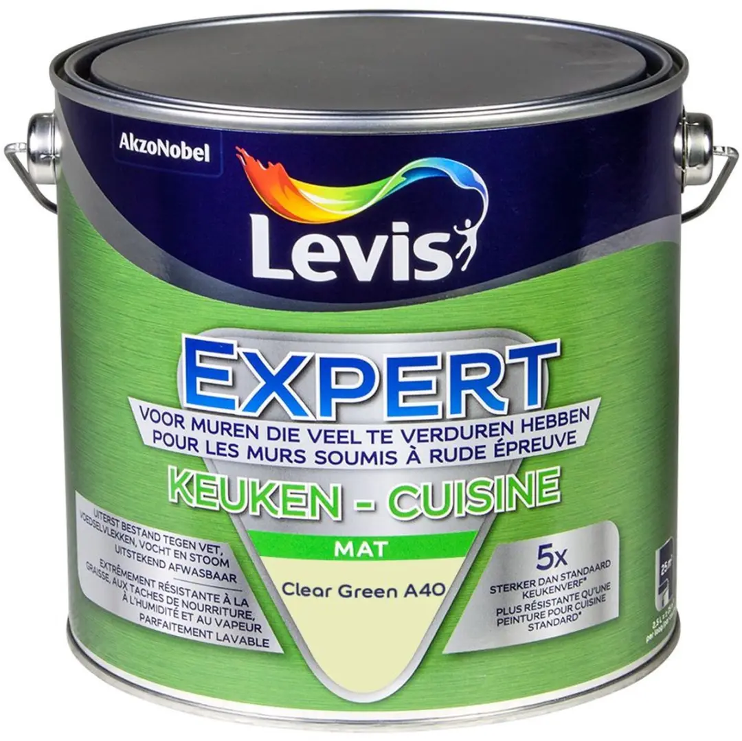 Levi's Expert Keuken Mix Clear Green A40 Mengverf 2,5L