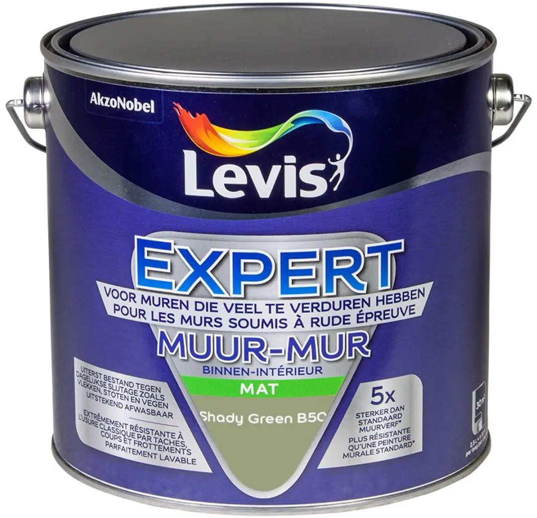 Levi's Expert Muur Binnen Mix Shady Green B50 Mengverf 2,5L