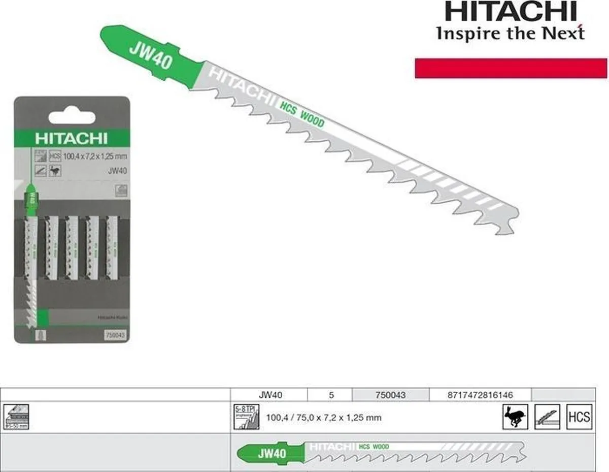 Hikoki JW40 Decoupeerzaagbladen