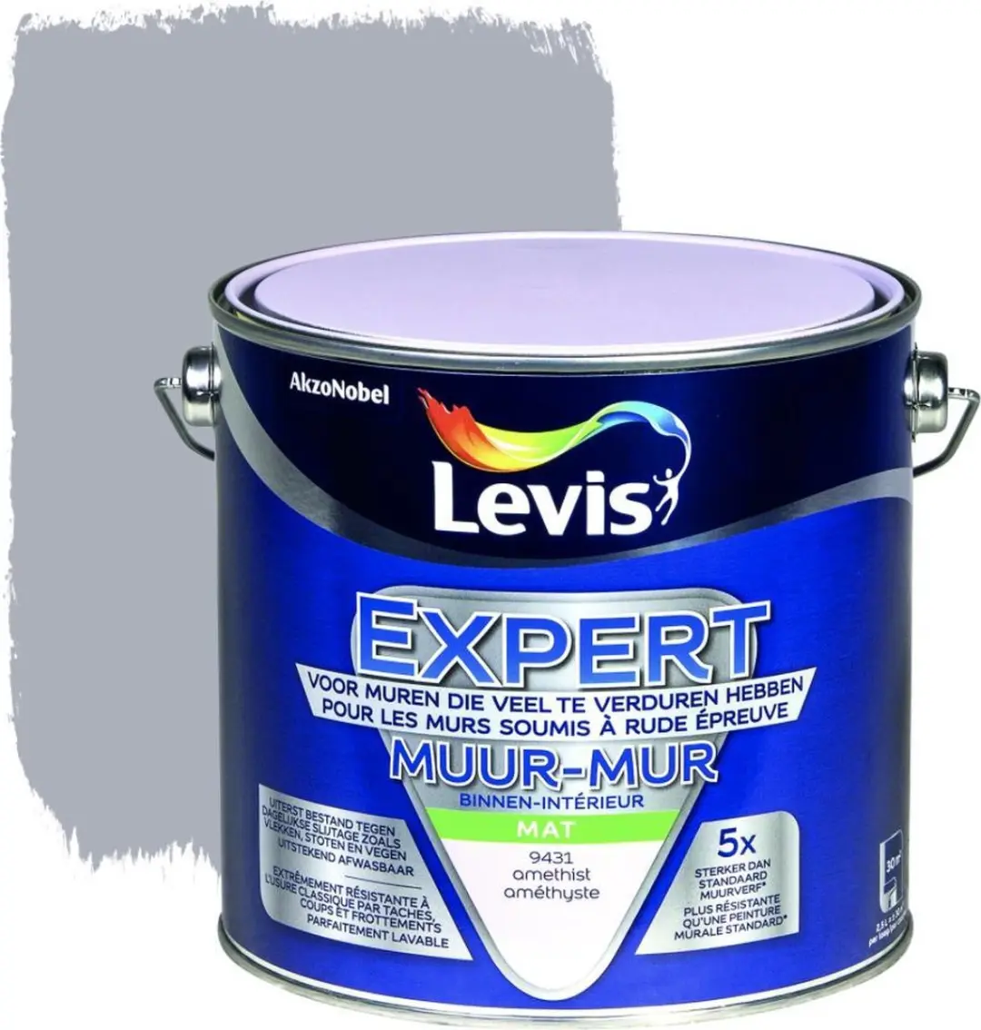 Levi's Expert Muurverf Mat Amethist 1L
