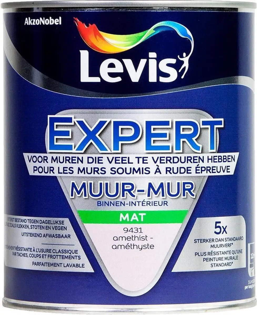 Levi's Expert Muurverf Mat Amethist 1L