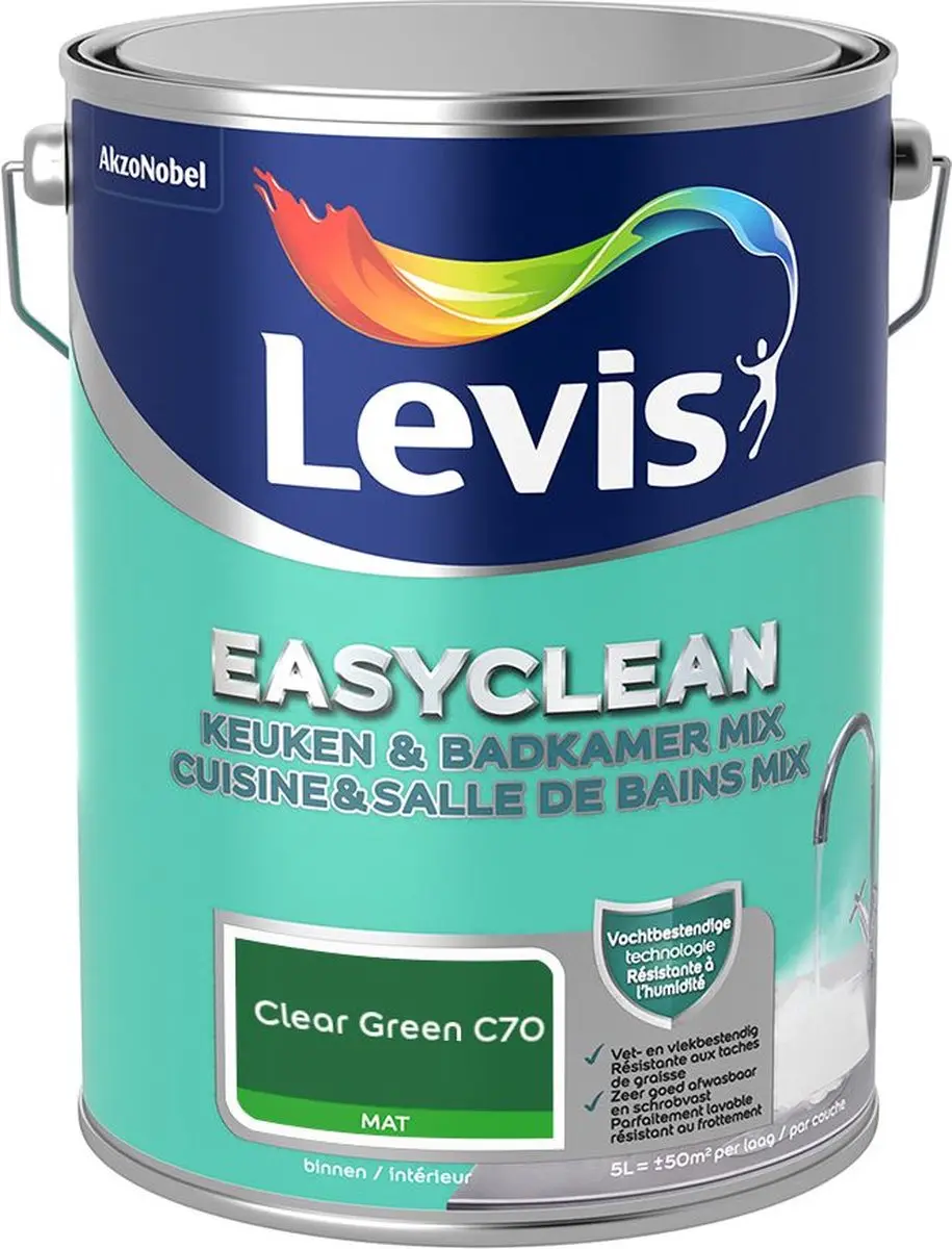Levi's Easyclean Mengverf Clear Green C70
