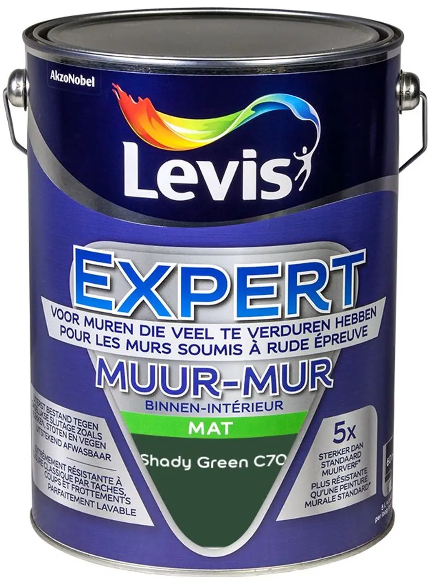 Levi's Expert Muur Binnen Mix Shady Green C70 Mengverf 5L