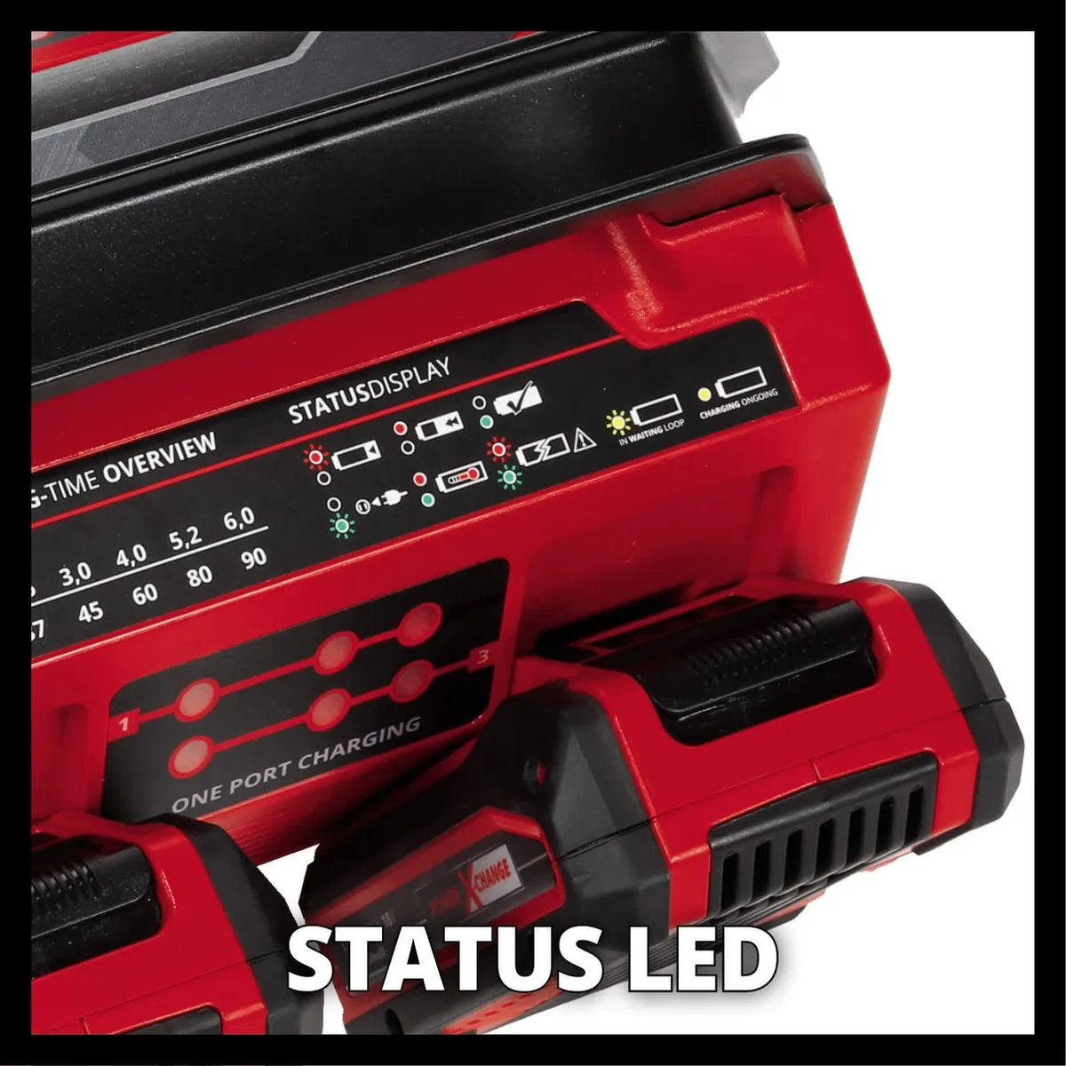 Einhell Quattrolader Power X-Change 4A - 2x2 Accu's